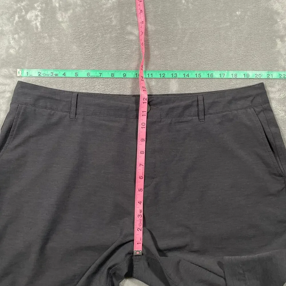 Faherty All Day Shorts Mens 38 Grey Drawstring Smart Casual Basic Everyday